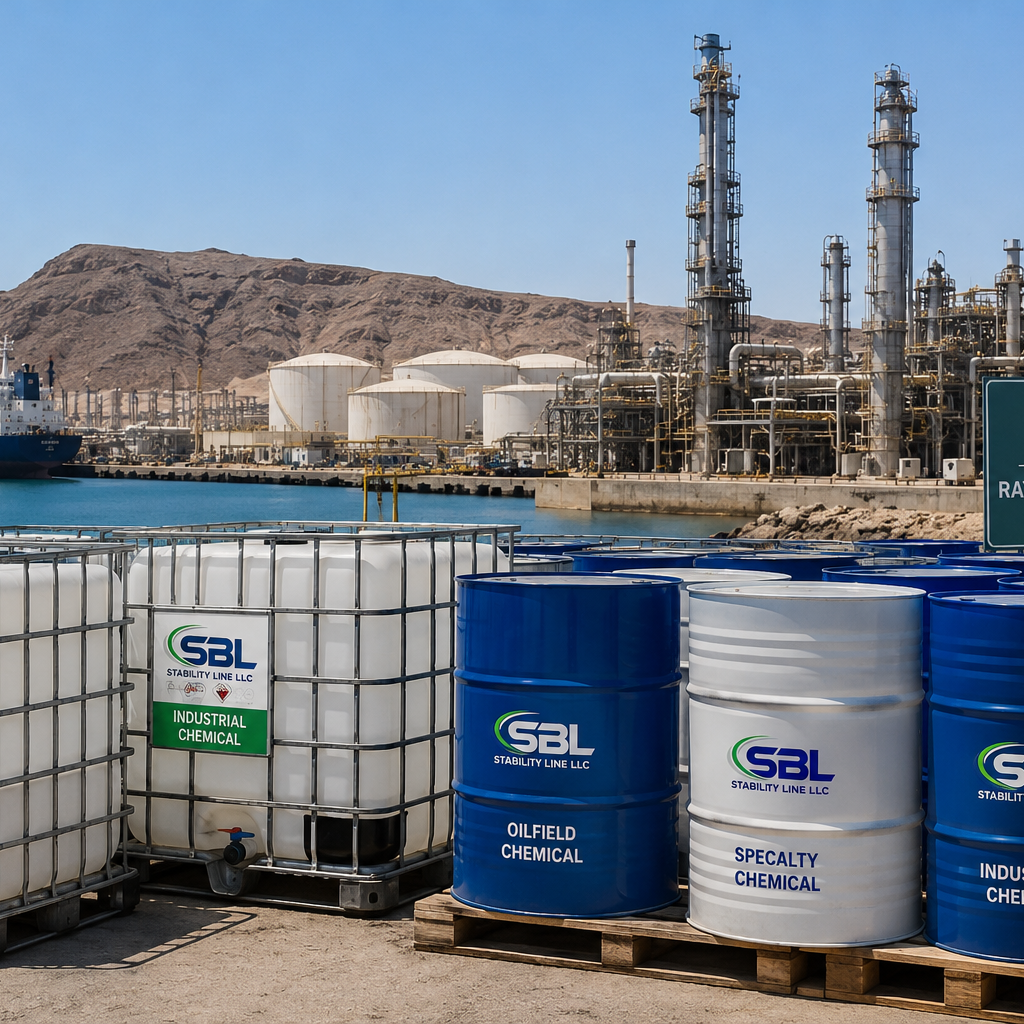 Chemical supplier in Salalah supplying industrial, oilfield and water treatment chemicals